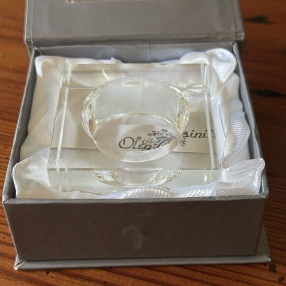 Oleg Cassini Crystal Votive Sedoma Candle Holder Signed Boxed Set Of 2 Units New - Picture 4 of 16